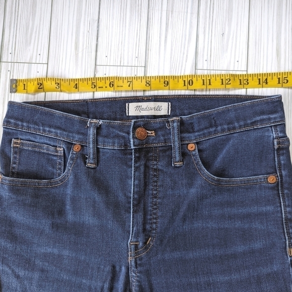Madewell 9in High Rise Skinny Jeans in Larkspur Wash Tencel Edition Size 28 - Picture 8 of 11